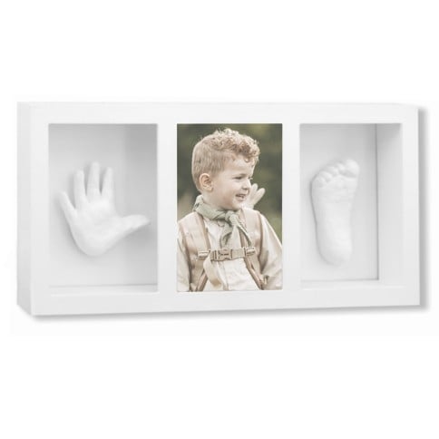 Vanilla Copenhagen - Hand & Footprint 3D Frame - White - 44 X 21 X 5 cm