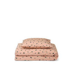 Liewood - Carmen Baby Printed Bedding - Mini Berry / Pale Tuscany - 70 x 100