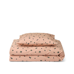 Liewood - Ingeborg Junior Printed Bedding - Mini Berry / Pale Tuscany - 100 x 140