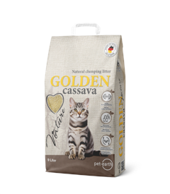 GOLDEN cassava - Nature -  9 liter catlitter