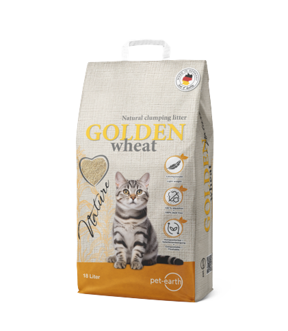 GOLDEN wheat - Nature -  Catlitter 18l