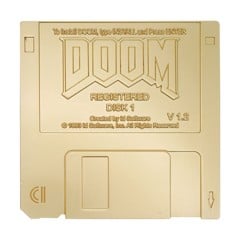 DOOM - Floppy Disk Limited Edition Imitation Gold Replica