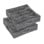 Scandinavian Collection - Storage with Compartments - Grey - 60 × 60 × 13 cm - E