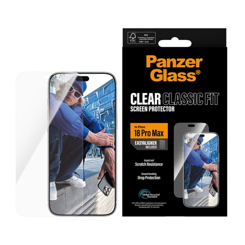 PanzerGlass - Displayschutz iPhone 18 Pro Max - Classic fit m. EasyAligner