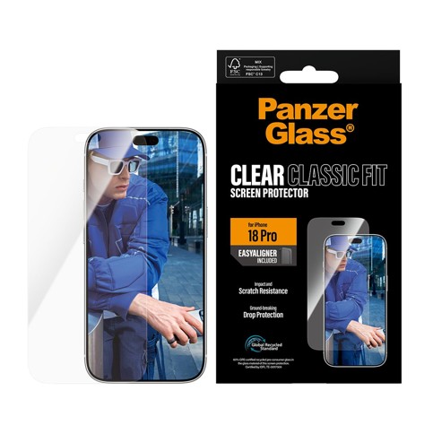 PanzerGlass - Screen Protector iPhone 18 Pro Classic fit EasyAligner