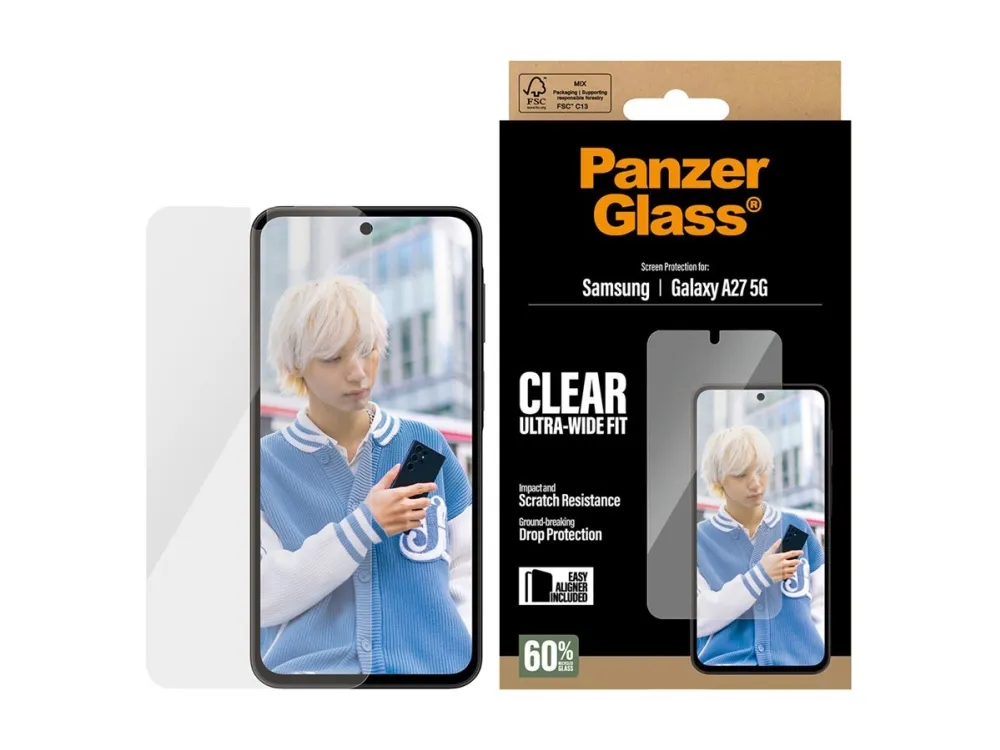 Skjermbeskytter for Samsung Galaxy New A26 5G - Ultra-Wide Fit med EasyAligner