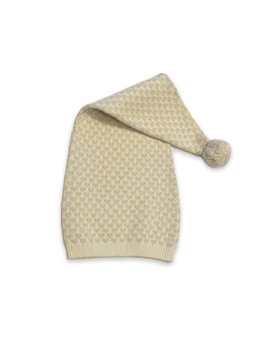 Smallstuff - Pixie Hat - Off-white with Golden Hearts - 3-5 Years