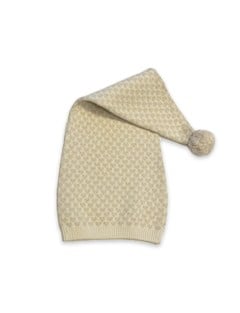 Smallstuff - Pixie Hat - Off-white with golden hearts - 6-8 years