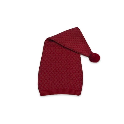 Smallstuff - Pixie Hat with Pink Hearts - Red - 1-2 Years