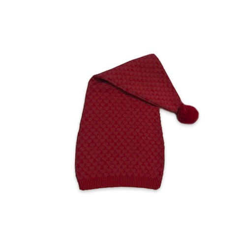 Smallstuff - Pixie Hat with Pink Hearts - Red - 3-5 Years