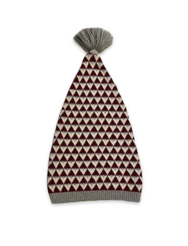 Smallstuff - Pixie Hat, Red Santa - Dark Red - 3-5 Years