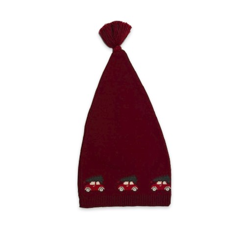 Smallstuff - Pixie Hat, Christmas Car - Red - 1-2 Years