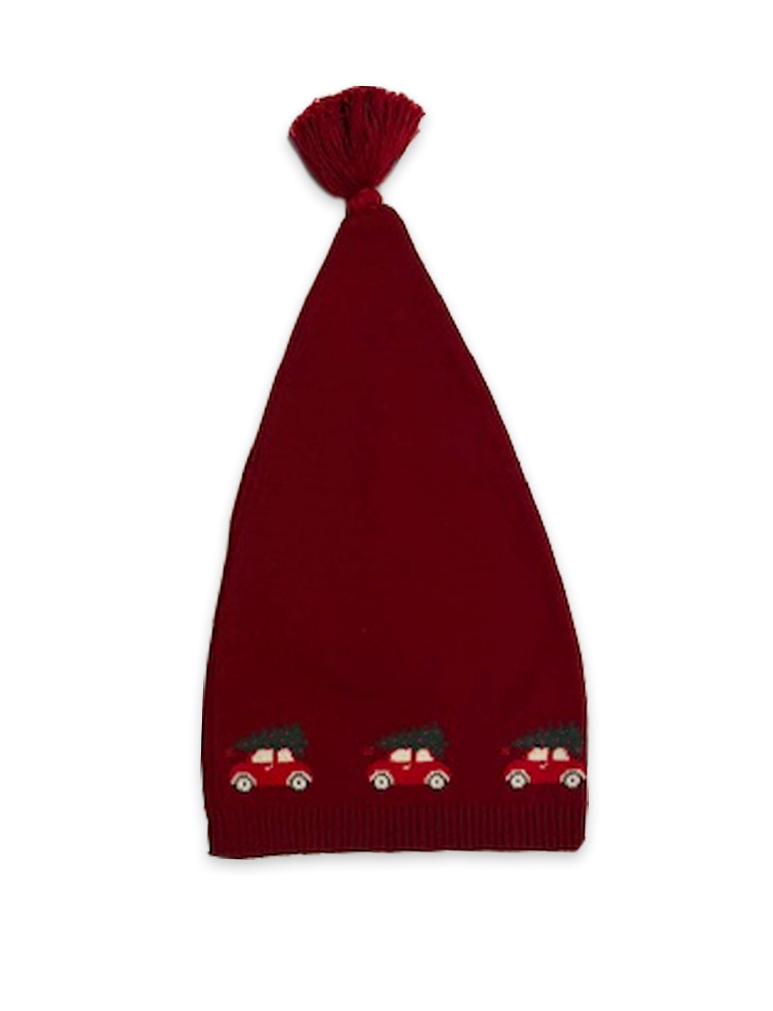 Smallstuff - Pixie Hat Christmas Car - Red - 3-5 Years
