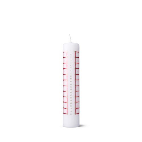 Bjørn Wiinblad - Eva Adventsljus 2026 - Röd - Ø5 cm x 25 cm