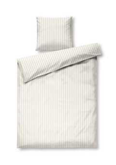 Juna - Soft Påslakanset - Off-White/Caramel - 140x200 cm