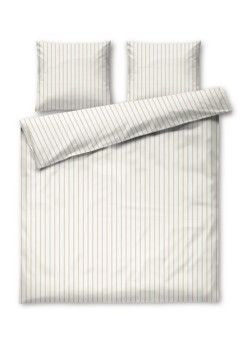 Juna - Soft Sengetøy - Off-White/Caramel - 200x220 cm