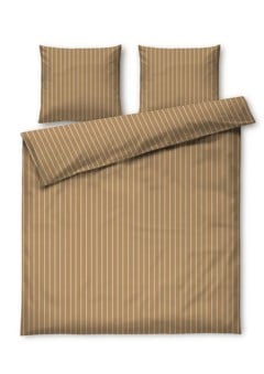 Juna - Soft Påslakanset - Karamell/Offwhite - 200x220 cm