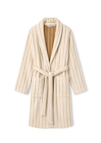 Juna - Soft Bathrobe - Off-white - S/M