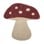 Bloomingville MINI - Mushroom Rug - Red - Wool
