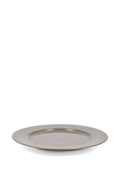Lyngby Porcelæn - Rhombe Earth Middagstallrik - Clay - Ø27 cm