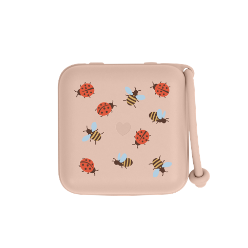 BIBS - Studio Pacifier Box Ladybug Bumblebee Mix - Blush - Onesize