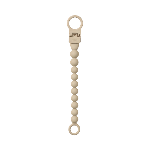 BIBS - Pacifier Clip Beaded - Vanilla - Onesize