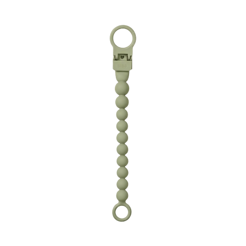 BIBS - Pacifier Clip Beaded - Sage - Onesize