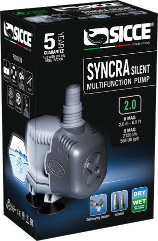 Sicce - SYNCRA 2.0 WET & DRY - 2150L/H - 100% Made in Italy