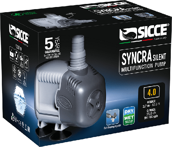 Sicce - Syncra 4.0 Wet & Dry Pump - 3500L/H
