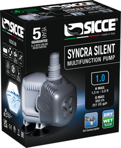 Sicce - SYNCRA Silent  1.0 Wet & Dry Pump - 950L/H