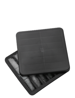 RIG-TIG - FREEZE-IT Iskubsform med lock - Black - H 2.5 cm