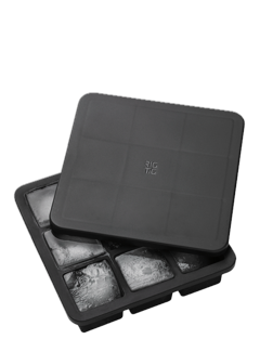 RIG-TIG - FREEZE-IT ice cube tray with lid - Black - H 5 cm