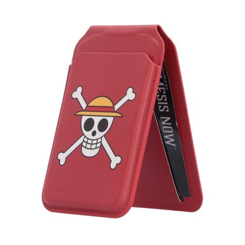 Nemesis - One Piece - Magsafe Card Holder - Jolly Roger (Red)