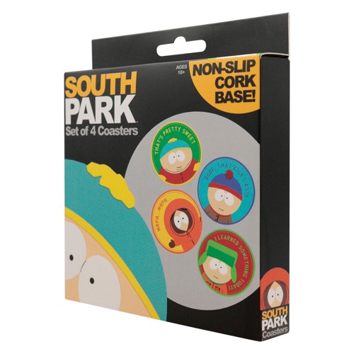 South Park - Set of 4 Printed Coasters - 89mm diameter