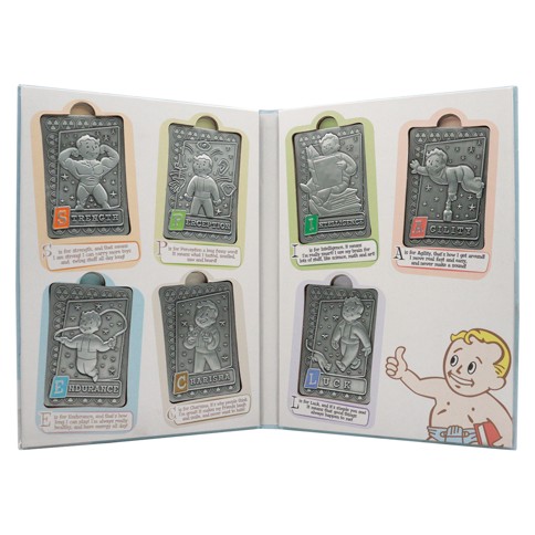 Fallout - Limited Edition S.P.E.C.I.A.L. Perk Card Ingot Collector’s Album - Album: 158x220x18mm, Ingot: 75x50mm