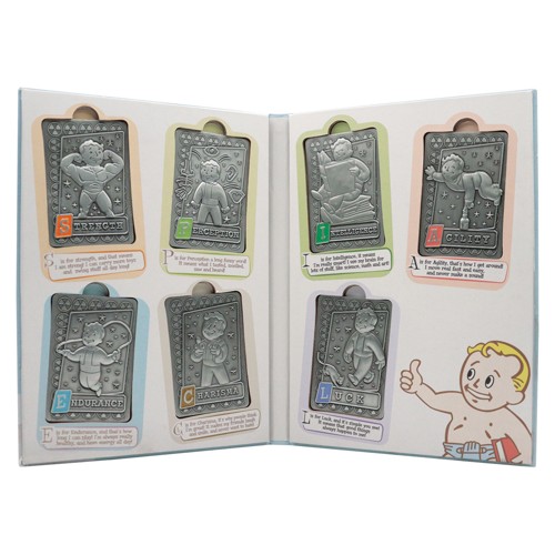 Fallout - Limited Edition S.P.E.C.I.A.L. Perk Card Ingot Collector’s Album - Album: 158x220x18mm, Ingot: 75x50mm