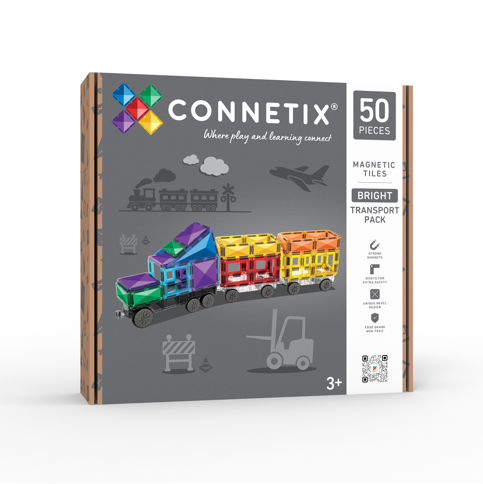 Connetix - Bright Transport Pack 50 pc (CT-B2-00050-TR)