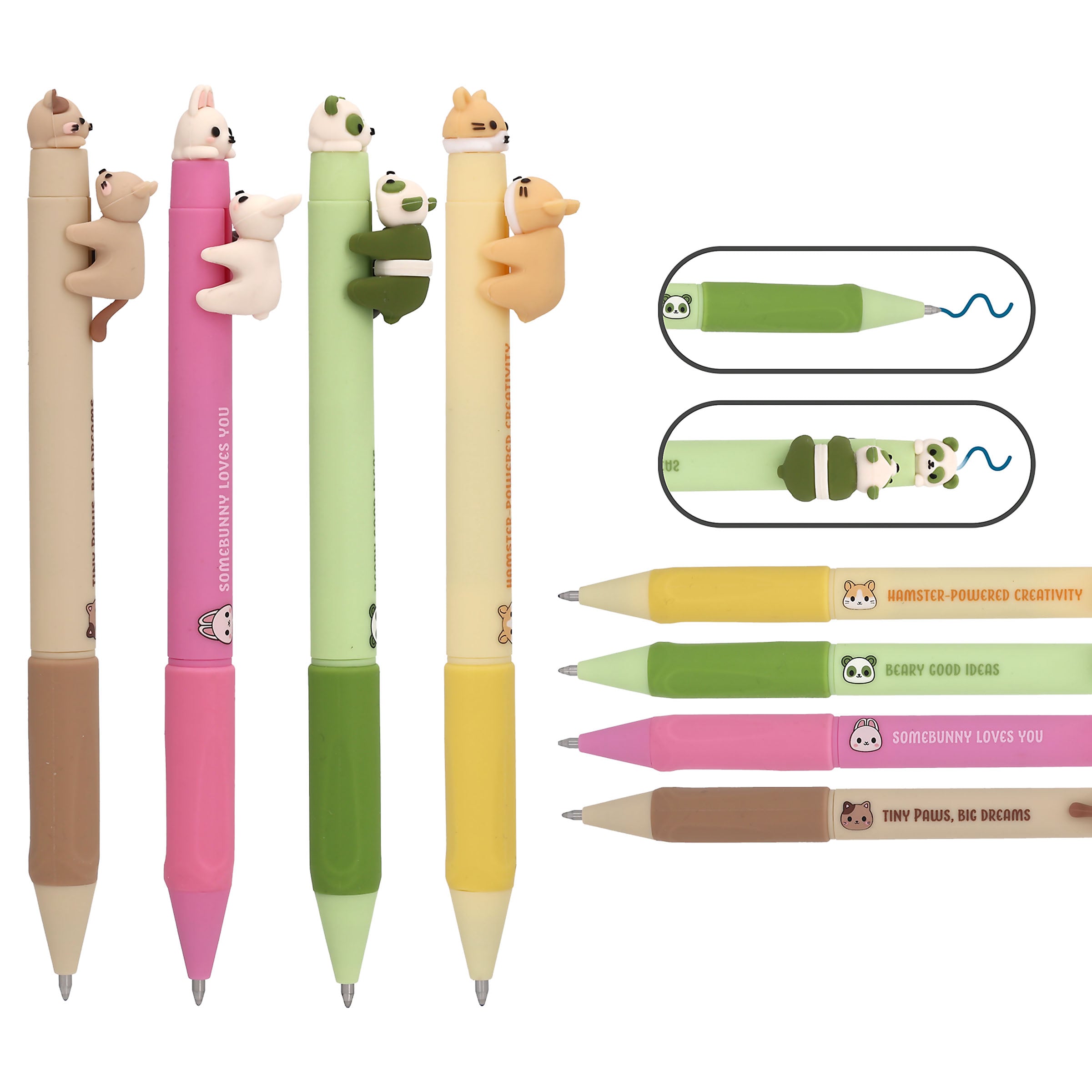 Lolli Riot - Viskbar Gel Pen Click & Kiss, 1 stk