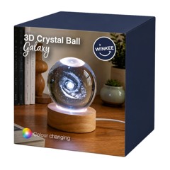Winkee - 3D Crystal Ball Galaxy - Multi/Mønster