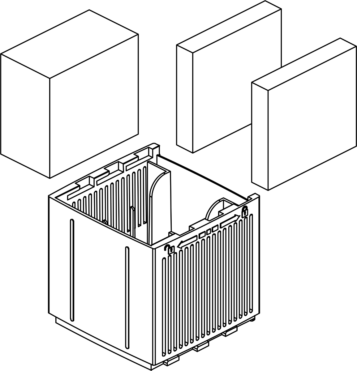 Sicce - MODULE with 3pcs. FOAMS