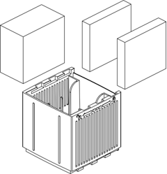 Sicce -  MODULE with 3pcs. FOAMS