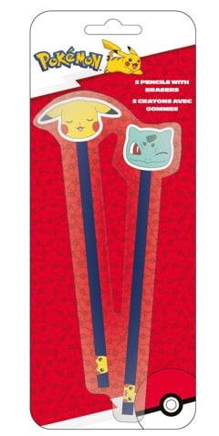 Pokémon – Pikachu & Bulbasaur Pencil Set