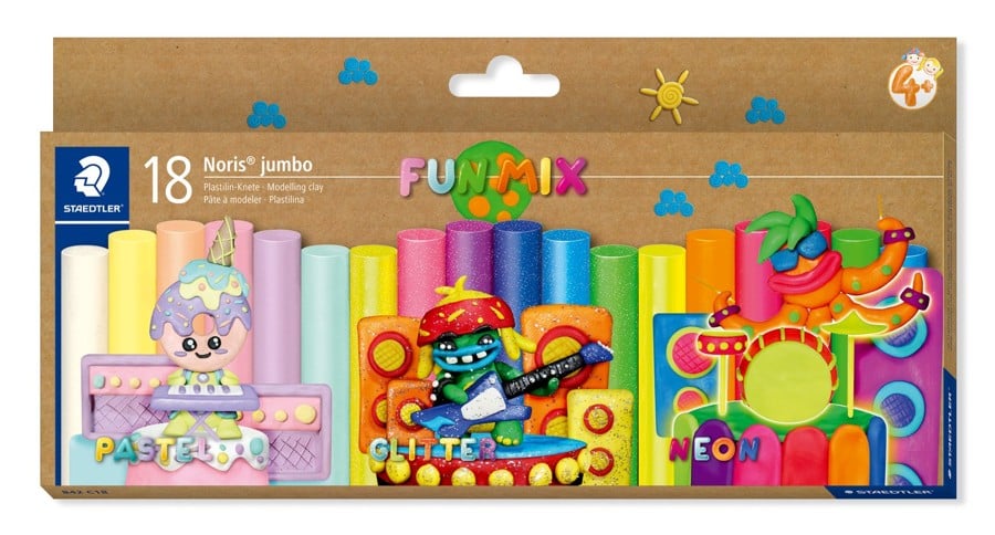Staedtler – Noris Junior modelleringsvoks – 18 ass. farger
