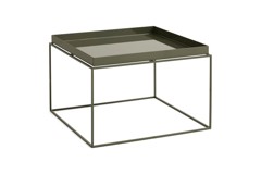HAY - Tray Stolik Kawowy - 60x60x39 cm - Zieleń Oliwkowa