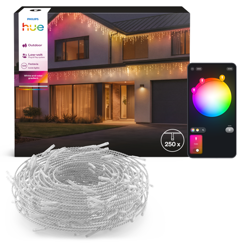Philips Hue - Festavia Istappsljus - 8,5m - 250 Ljus