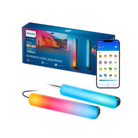Philips Smart Led  - Gradient Light Bars - RGBIC LED - Connected by WiZ - Svart - 2-Pack