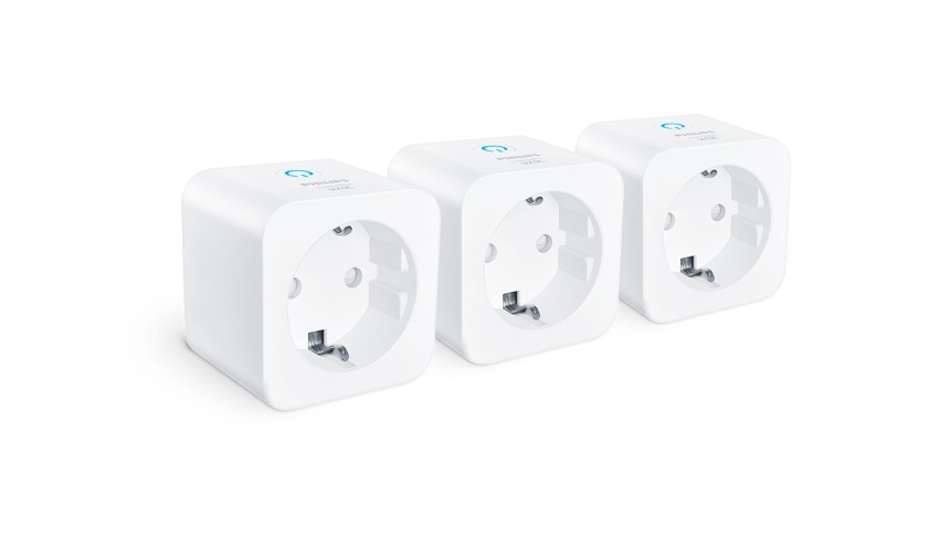 Philips Smart Led - Smart Plug Matter - Typ F - 3-Pack - Vit
