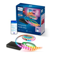 Philips Smart Led - HDMI 2 Sync Box 8K mit Hintergrundbeleuchtung - Für 55-65" Fernseher - Schwarz