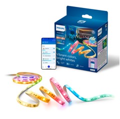 Philips Smart Led - RGBICWW LED-Remsa - 3m - Typ C - Vit