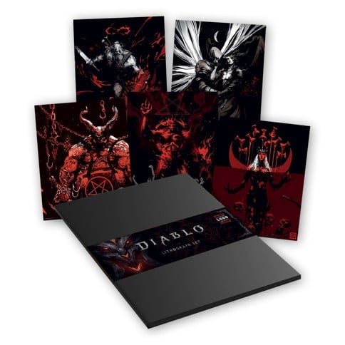 Diablo - Limited Edition Set of Five Lithographs - 14 x 11 inches
